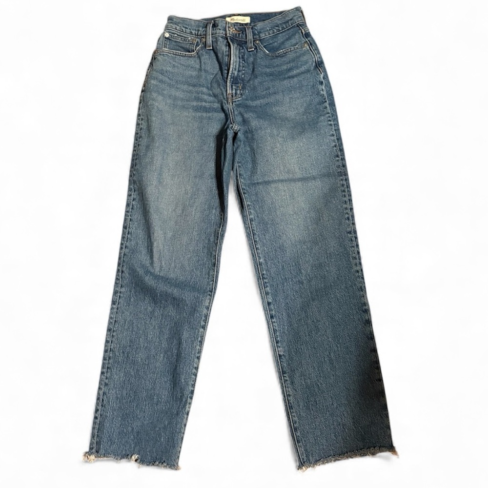 Madewell Vintage Straight Jean Earlwood Wash High Rise Size 26 - Picture 3 of 9